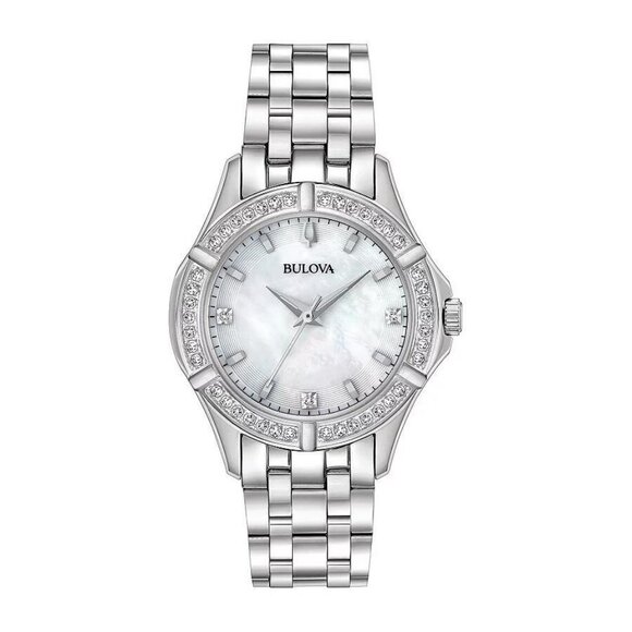 NWT Bulova Fashion Ladies Quartz Steel Authentic Watch - Picture 1 of 3